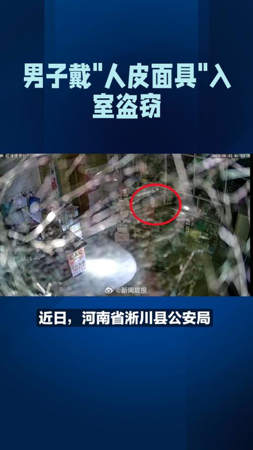 戴人皮面具入室盗窃,